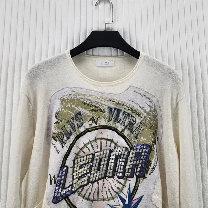 [BUNJANG] Time Postmodern Line Graphic Knit Sweater / [55]타임 포스트모던 라인 그래픽 니트