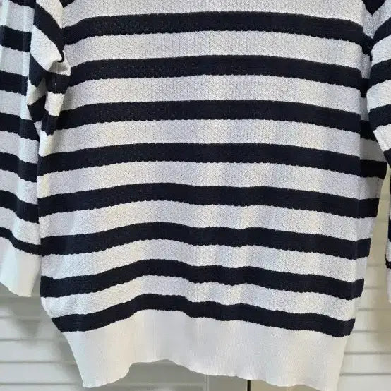 [BUNJANG] EDITED Striped Collar Cardigan / EDITED 스트라이프 카라 가디건