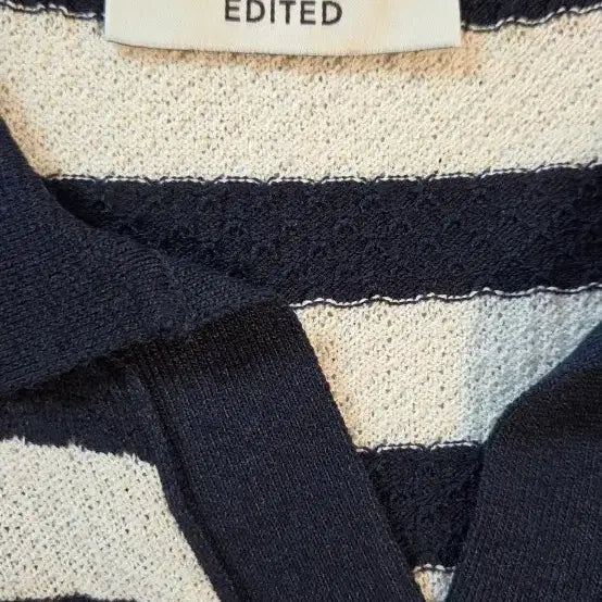 [BUNJANG] EDITED Striped Collar Cardigan / EDITED 스트라이프 카라 가디건