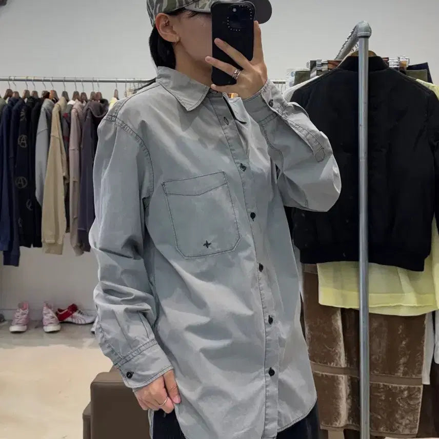 [BUNJANG] Stone Island Cotton Nylon Overshirt / 스톤아일랜드 코튼 나일론 오버셔츠