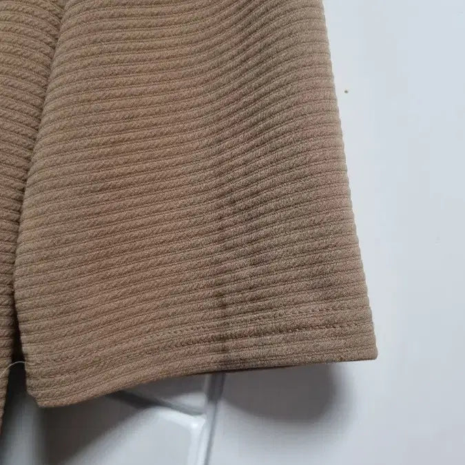[BUNJANG] Brown Ribbed Mini Dress / 브라운 골지 반팔 미니 원피스F