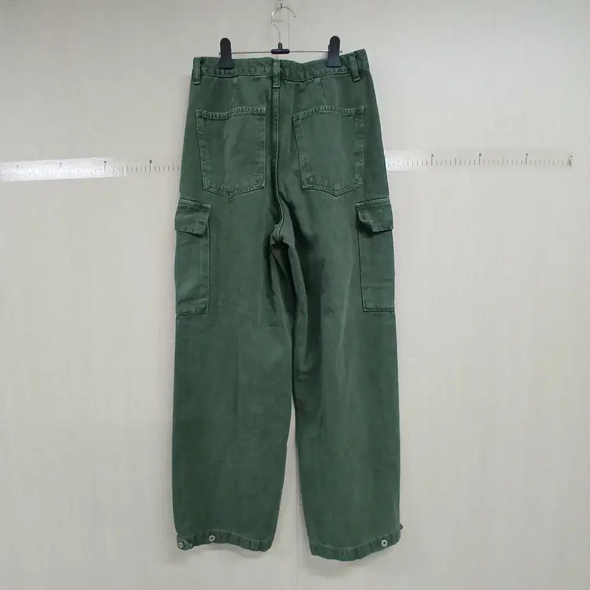 [SOLD OUT] 빈티지 그린 카고 와이드 팬츠