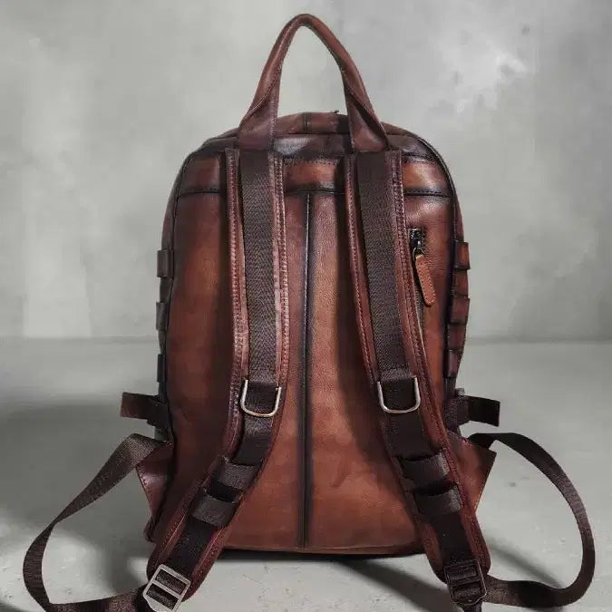 [BUNJANG] Leather Backpack / 통가죽 백팩