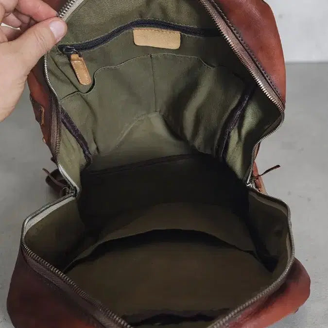 [BUNJANG] Leather Backpack / 통가죽 백팩