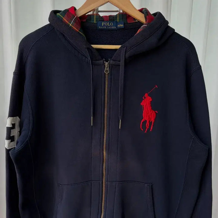 [SOLD OUT] [L]폴로 랄프로렌 빅포니 치프키프 기모 후드 집업 navy