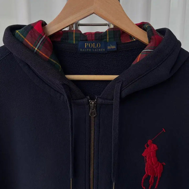[SOLD OUT] [L]폴로 랄프로렌 빅포니 치프키프 기모 후드 집업 navy
