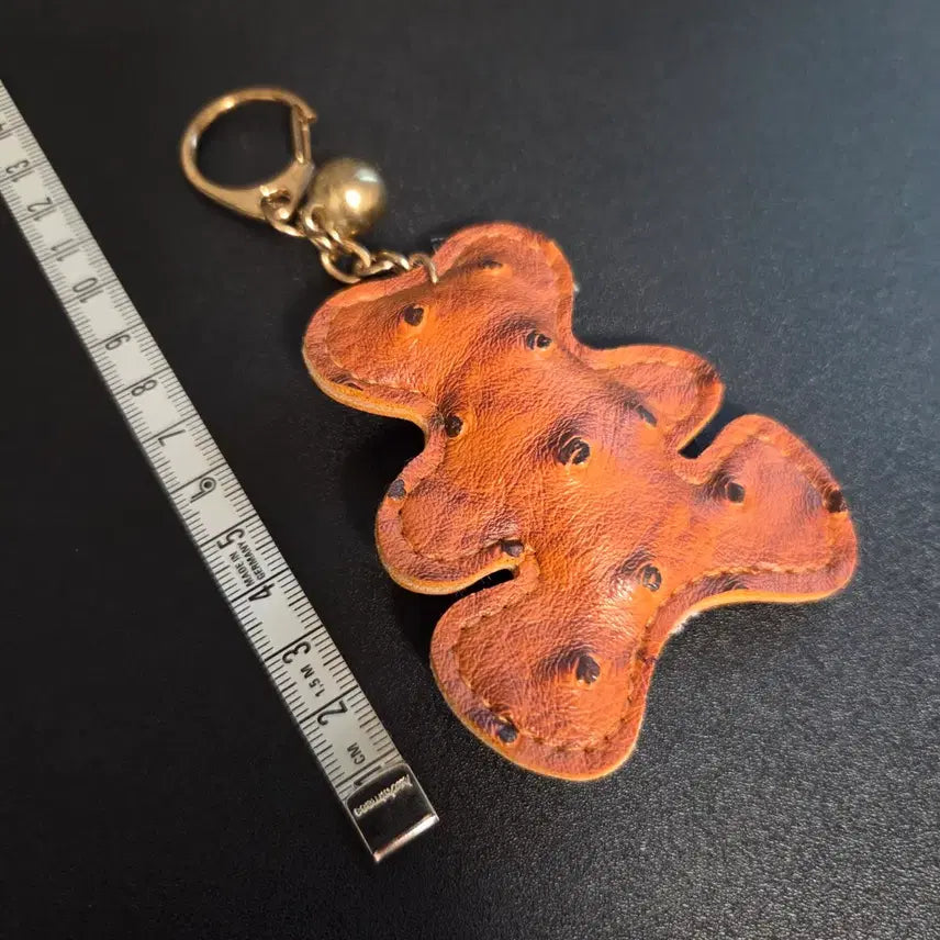 [BUNJANG] Vintage Bear Leather Keyring / 빈티지 베어 가죽 키링