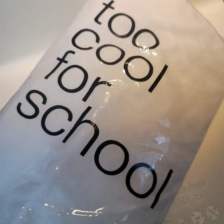[BUNJANG] Too Cool For School White Eco Bag / 투쿨포스쿨 화이트 에코백