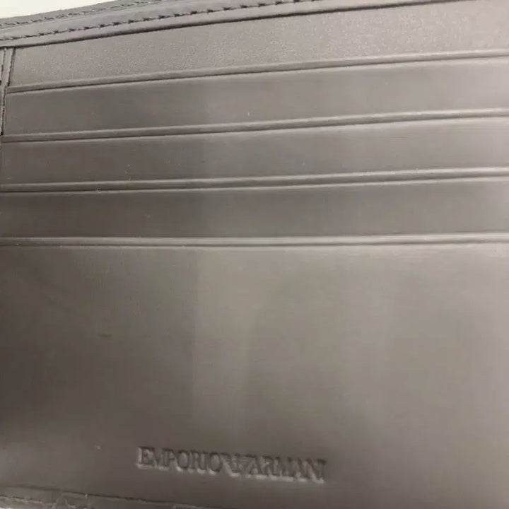 [BUNJANG] Emporio Armani Gray Bifold Wallet / 엠포리오 아르마니 반지갑 그레이