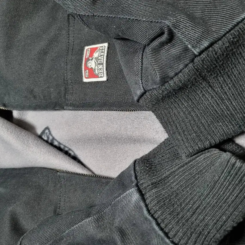 [BUNJANG] Ben Davis Black Hooded Work Jacket / 벤 데이비스 블랙 후드 워크 자켓