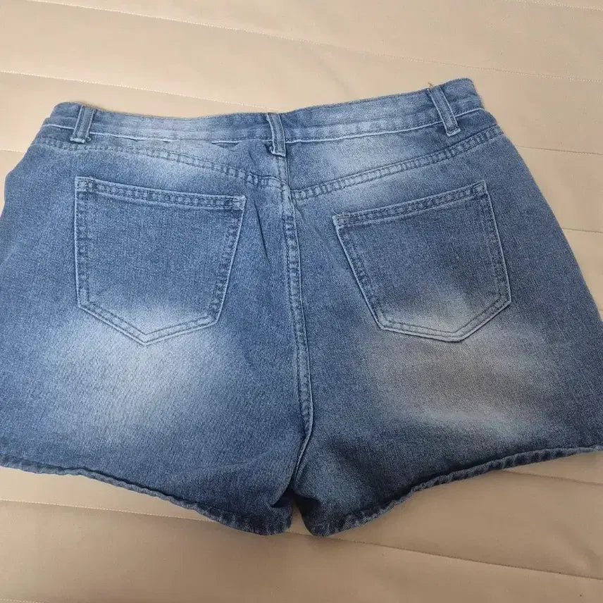 [BUNJANG] Avely Blue Denim Shorts XL / 에이블리 청반바지 팔아요!!<xl>