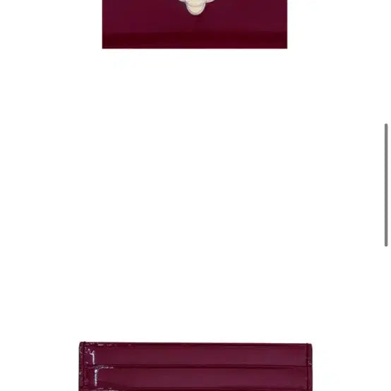 [BUNJANG] Minitmute Daisy Card Wallet - Wine / minitmute 데이지 카드지갑 와인 (새상품)