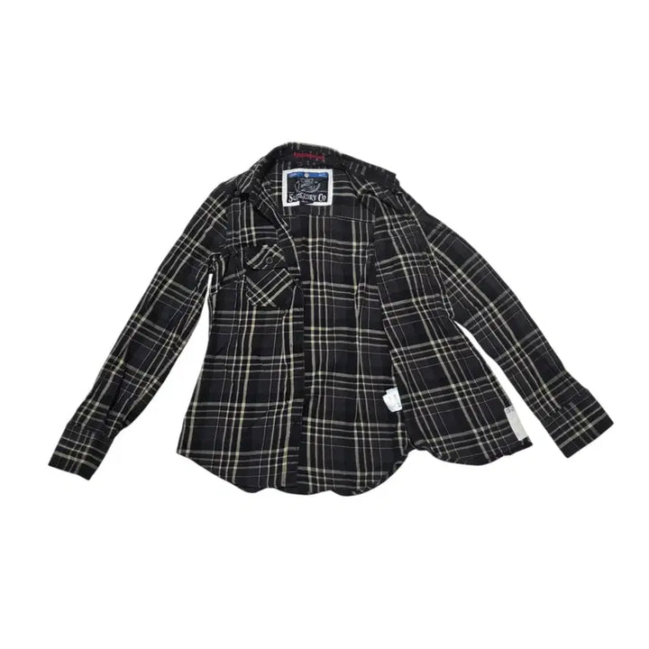 [BUNJANG] Superdry Vintage Two-Pocket Check Pattern Shirt / Superdry 슈퍼드라이 빈티지 투포켓 체크 패턴 셔츠