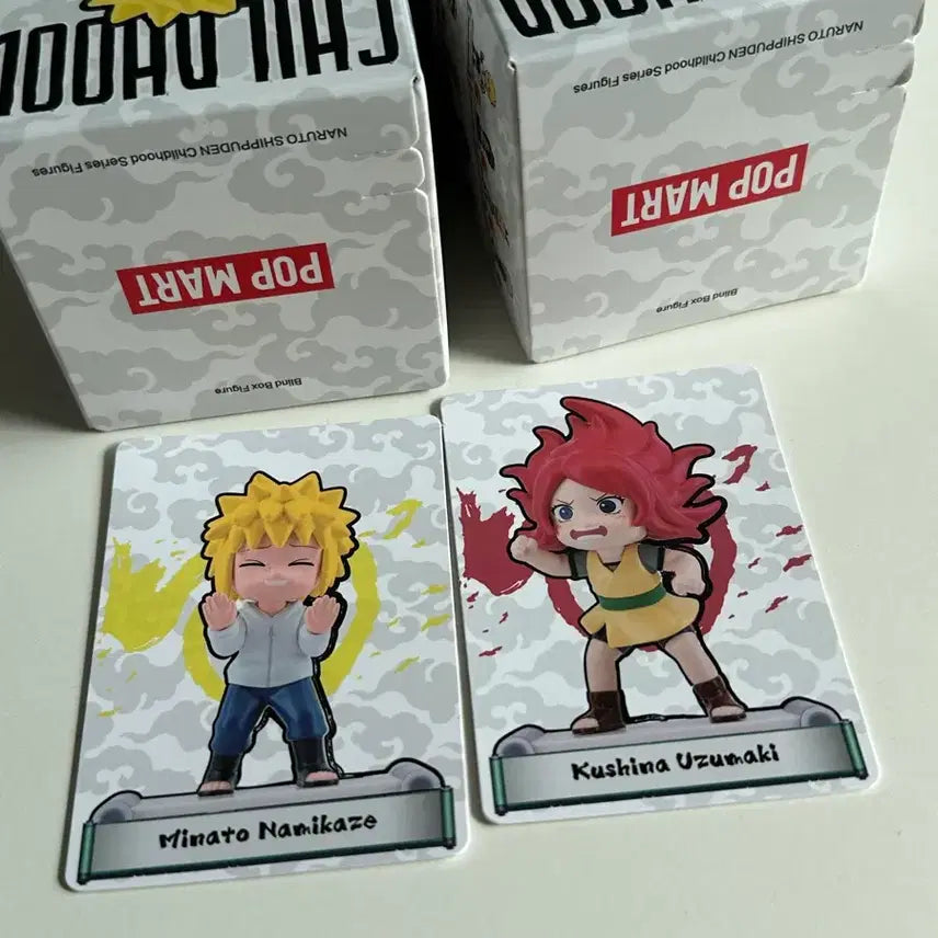 [SOLD OUT] 팝마트 미나토, 쿠시나 어린시절 치비 유년기 피규어 나루토 정품