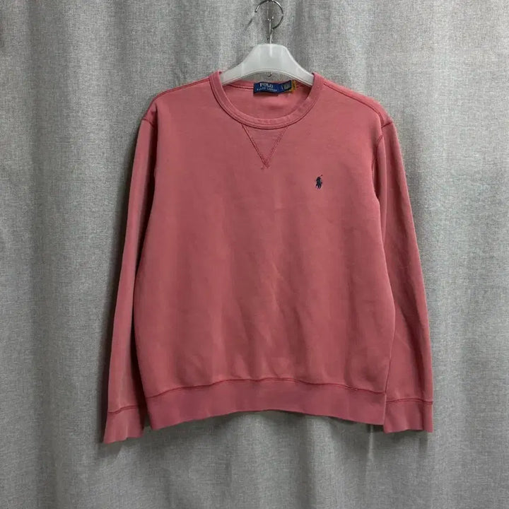 [BUNJANG] [L] 폴로 랄프로렌 POLO 핑크 피그먼트 긴팔 맨투맨 / [L] 폴로 랄프로렌 POLO 핑크 피그먼트 긴팔 맨투맨