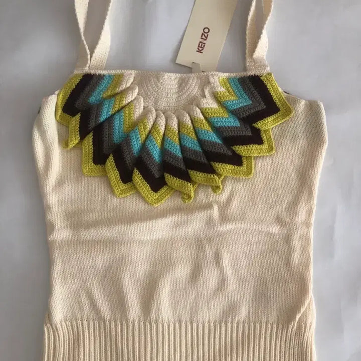 [BUNJANG] Kenzo Sleeveless Crochet Knit Top / 겐조(KENZO) 민소매 크로셰 니트