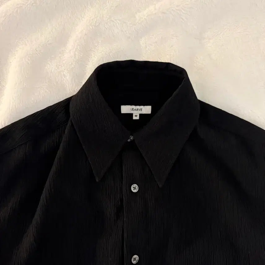 [BUNJANG] LEARVE Moment Pleats Half Shirt M / 르아브(LEARVE) 모먼트 플리츠 하프셔츠 m
