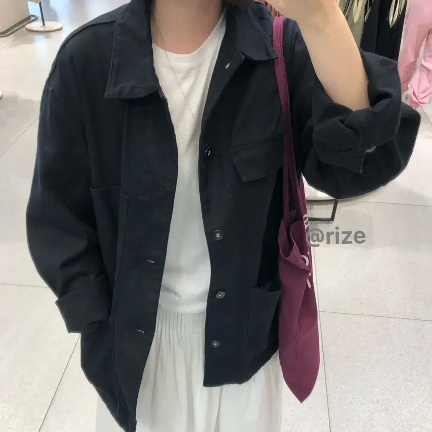 [BUNJANG] Muji K-Pop Work Jacket M / muji 무인양품 케이폭 워크자켓 M