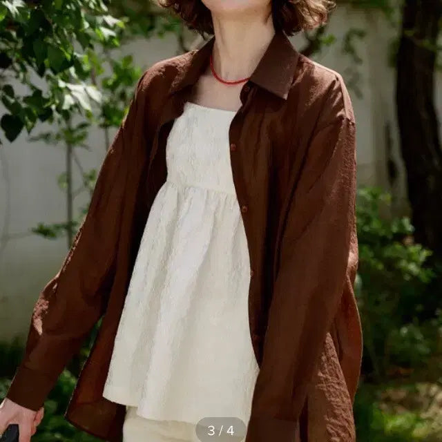 [BUNJANG] Among Brown Shirt / (새상품) 어몽 브라운 셔츠