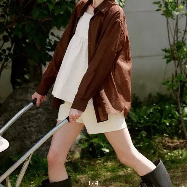 [BUNJANG] Among Brown Shirt / (새상품) 어몽 브라운 셔츠