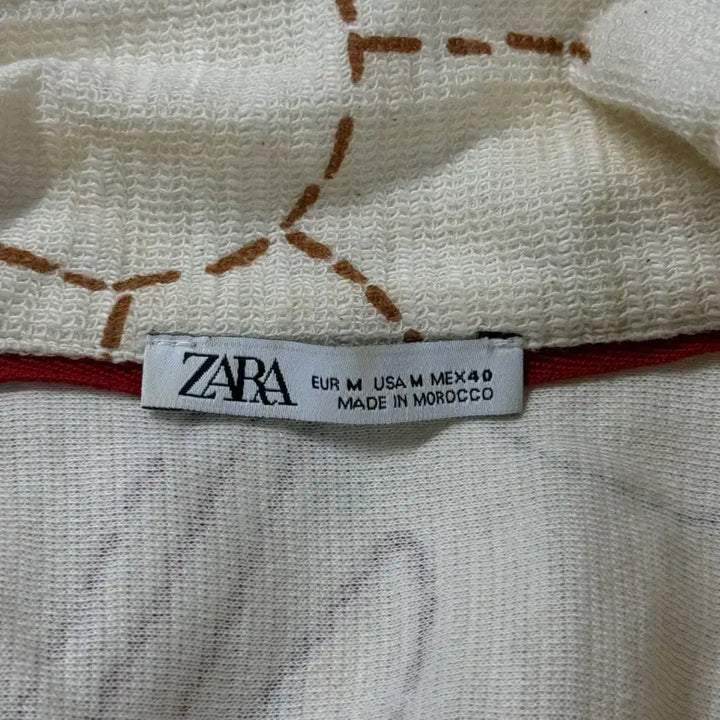 [SOLD OUT] [M] 자라 ZARA 패턴 반팔 코튼 셔츠 남방