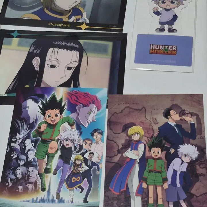 [BUNJANG] Hunter x Hunter Collaboration Cafe Special Goods - Zoldyck Family Postcards/Standees Bundle / 헌터헌터 콜라보카페 특전 엽서/스탠드 이르미 크라피카 키르아 일괄