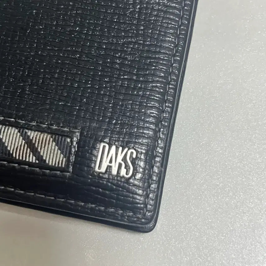 [BUNJANG] Daks Black Leather Wallet / 닥스 블랙 가죽 반지갑