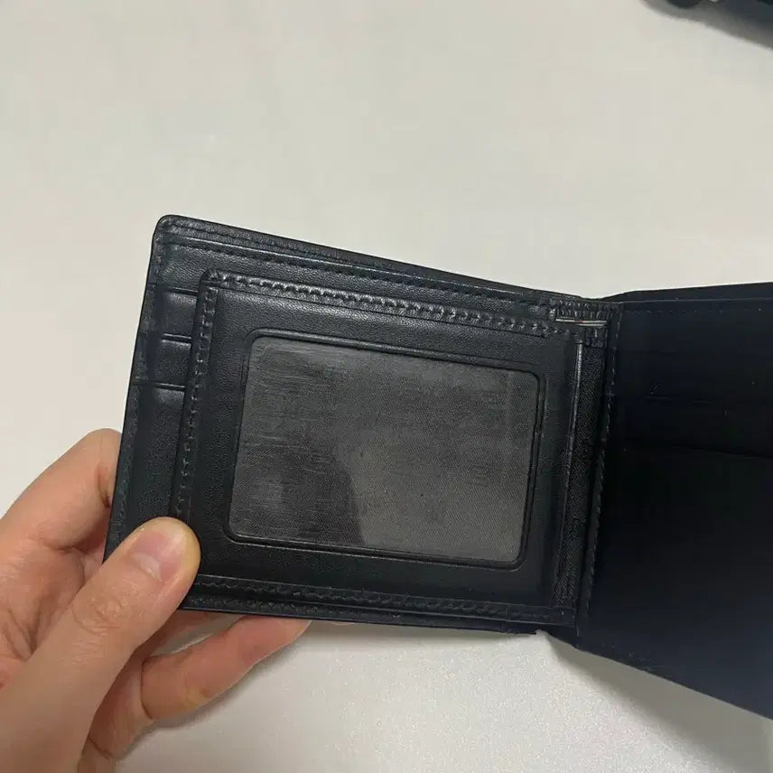 [BUNJANG] Daks Black Leather Wallet / 닥스 블랙 가죽 반지갑