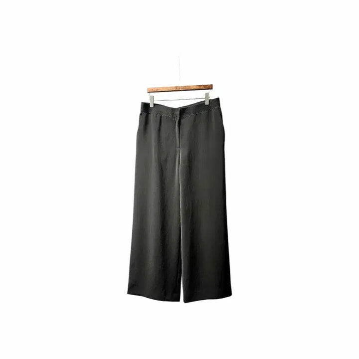 [BUNJANG] Hansum LANVIN Black Wide Pants / 한섬25년 랑방LANVIN 컬렉션 블랙 와이드팬츠