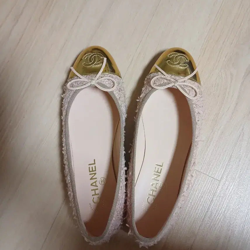 [SOLD OUT] 샤넬 트위드 발레리나 플랫 슈즈