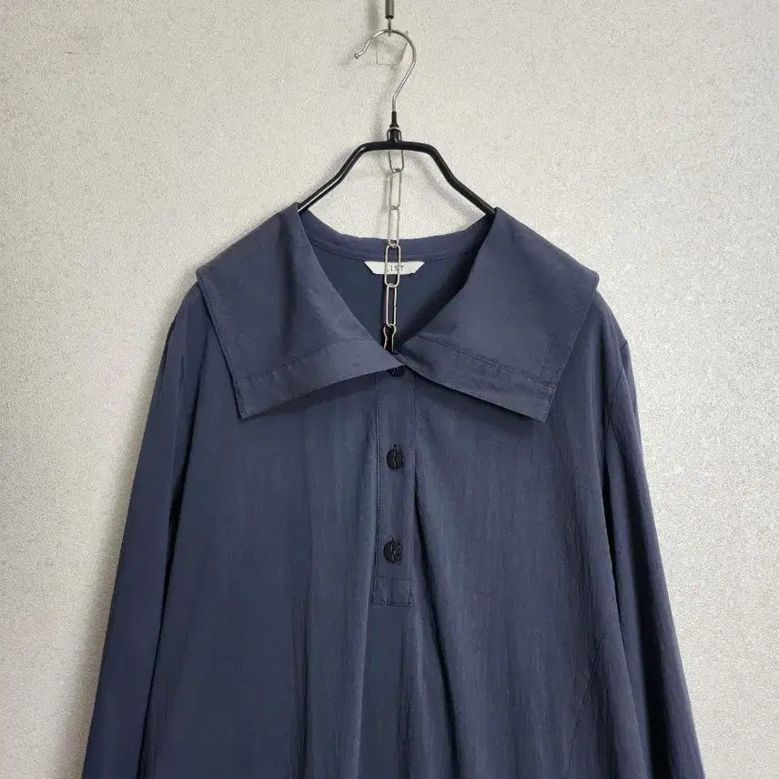[BUNJANG] List Wide Collar Mermaid Dress / 리스트 와이드카라 원피스55 66