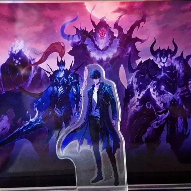 [BUNJANG] Solo Leveling Limited Edition Sung Jin-Woo Acrylic Diorama Stand / 나혼자만레벨업 아크릴 한정판 아크릴스탠드 디오라마