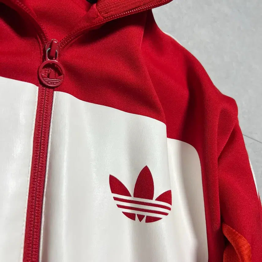 [BUNJANG] Adidas Red Track Jacket / [L] 아디다스 흰빨 져지 트랙 자켓 레드
