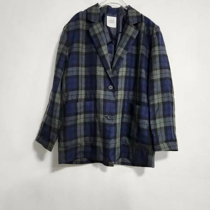 [BUNJANG] Studio Tomboy Linen Checkered Oversized Jacket / 스튜디오톰보이2021린넨100% 체크  박시자켓66