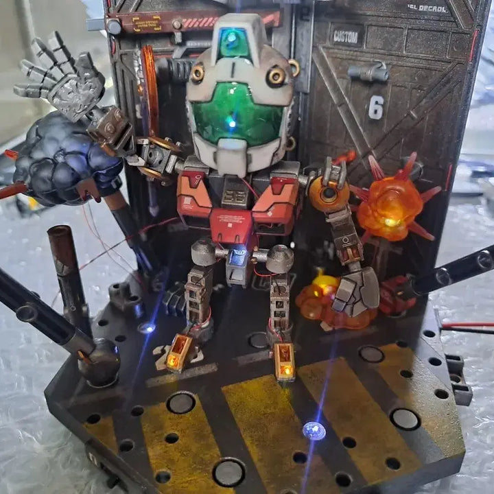 [BUNJANG] Bandai Gundam Display Base Full Custom Painted / 반다이 프라모델 건담 디스플레이 베이스 플도색작 팝니다