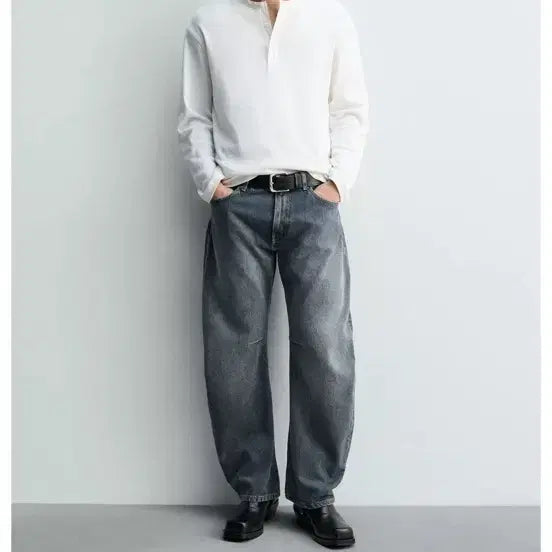 [BUNJANG] ZARA Relaxed Barrel Fit Jeans / 자라 jeans relaxed barrel fit 블루/ 그린 (kr32