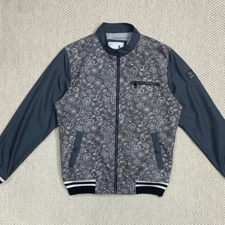 [BUNJANG] W.ANGLE Paisley Bomber Jacket / W.ANGLE 페이즐리 봄/가을 봄버 자켓 100