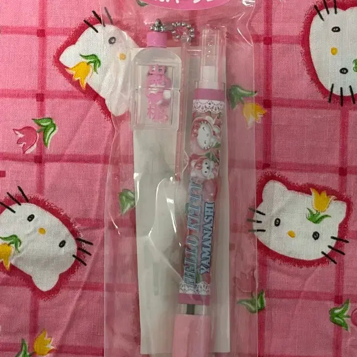 [BUNJANG] Sanrio Hello Kitty Classic Peach Pet Bottle Strap Ballpoint Pen (Sealed) / 고전 키티 스트랩 볼펜 복숭아 페트병 미개봉