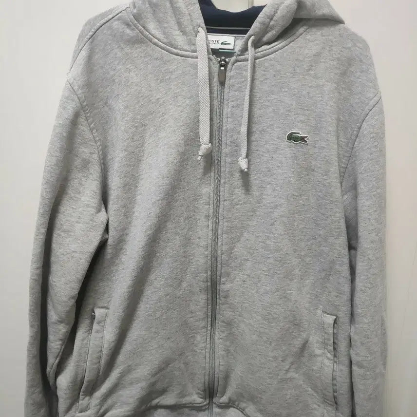 [BUNJANG] Lacoste Grey Hoodie Full Zip Size 100 / 라코스테 회색 후드집업 100