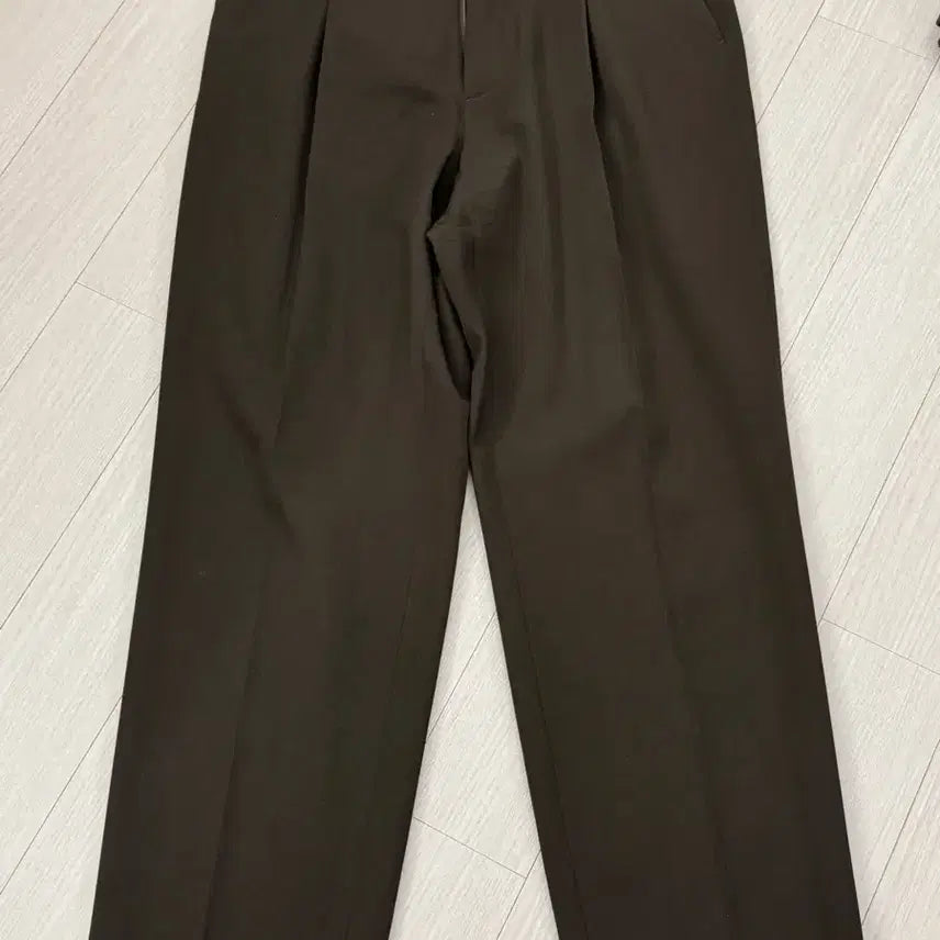 [SOLD OUT] 브라운야드 울와이드슬랙스 브라운 2