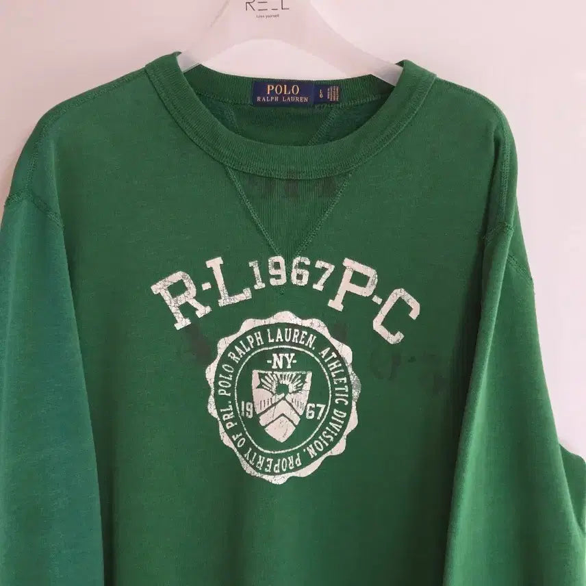 [BUNJANG] Polo Ralph Lauren Green Sweatshirt / 폴로 랄프로렌 그린 맨투맨 티셔츠 스웻셔츠
