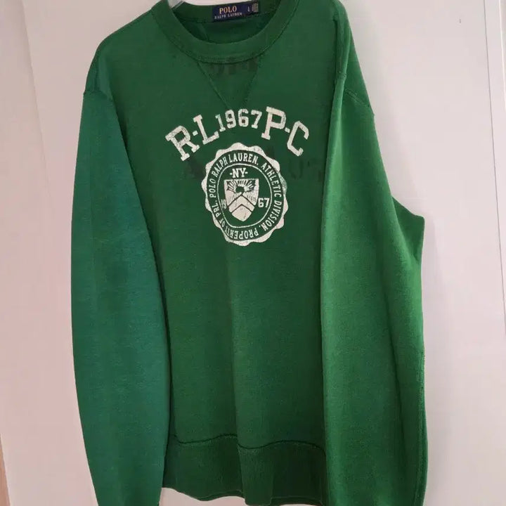 [BUNJANG] Polo Ralph Lauren Green Sweatshirt / 폴로 랄프로렌 그린 맨투맨 티셔츠 스웻셔츠