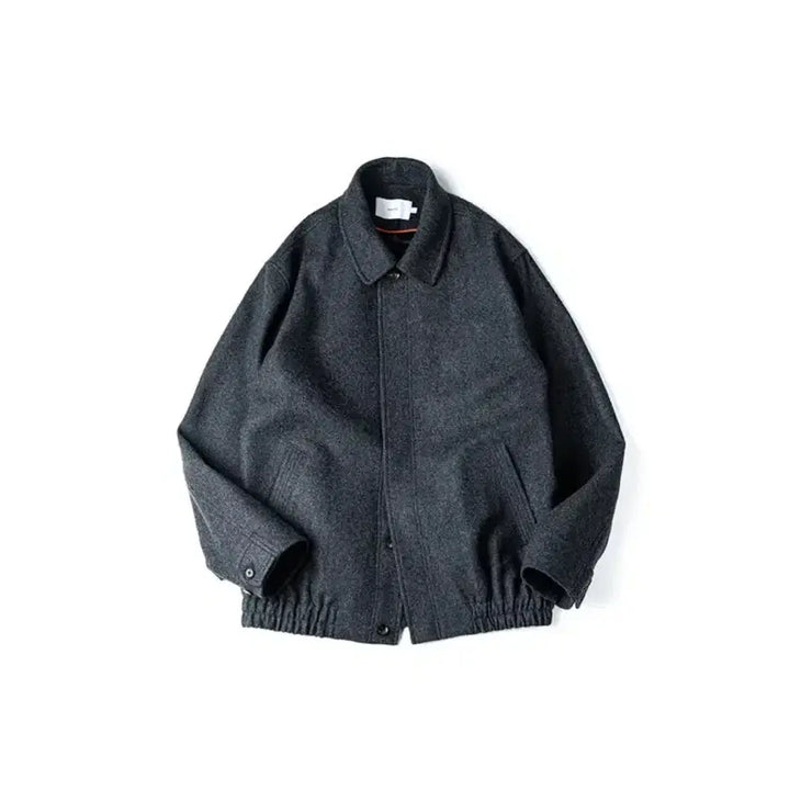 [BUNJANG] Ourselfs Melton Wool Blouson Charcoal Size 3 / 아워셀브스 멜튼 울 블루종 차콜 3사이즈