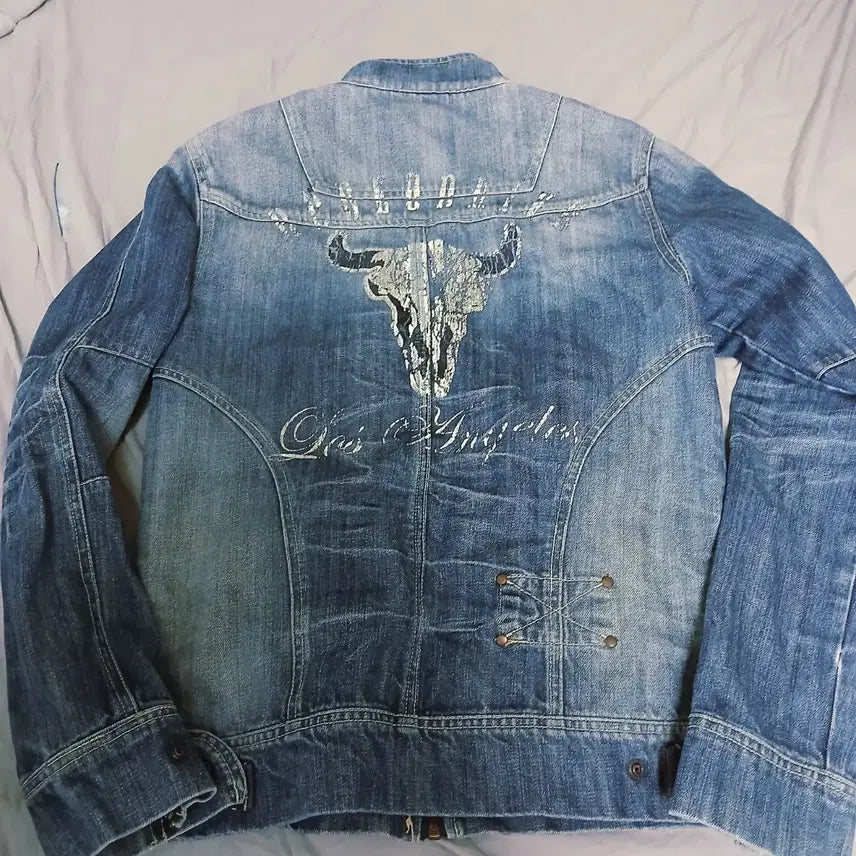 [BUNJANG] Jack &amp; Jones High-Neck Denim Jacket / 잭앤존스 하이넥 데님 자켓