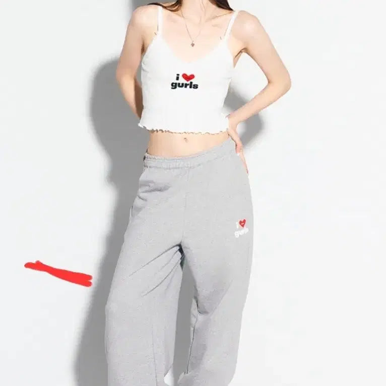 [BUNJANG] As If Cafe Logo Sweatpants / 에즈이프캘리 로고 스웻팬츠 공승연바지