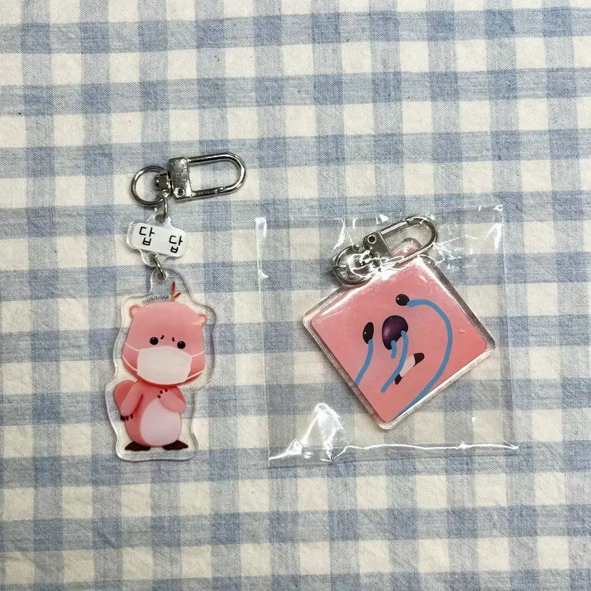 [BUNJANG] Zanmang Loopy Acrylic Keyring Set / 잔망 루피 아크릴 키링 세트