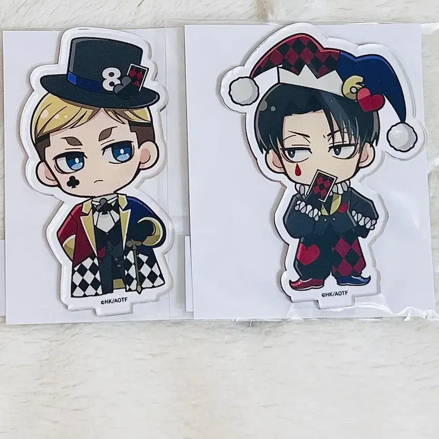 [BUNJANG] Princess Cafe Levi &amp; Erwin Acrylic Stand / 프린세스 카페 콜라보 리바이 엘빈 아크릴스탠드