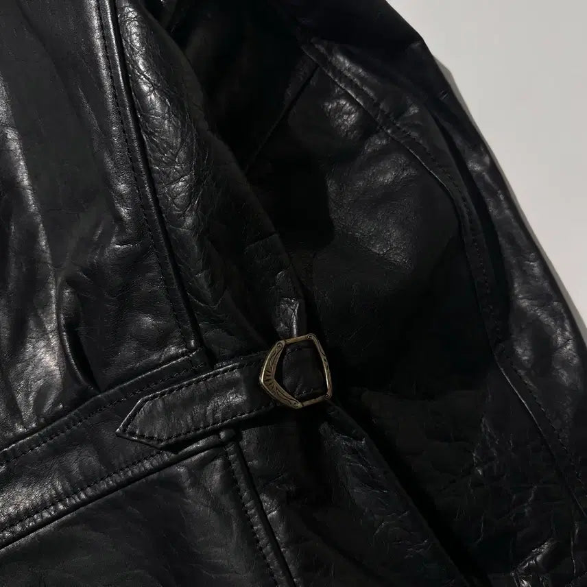 [SOLD OUT] [S] Curphey Leather 홀스하이드 레더 싱글 자켓