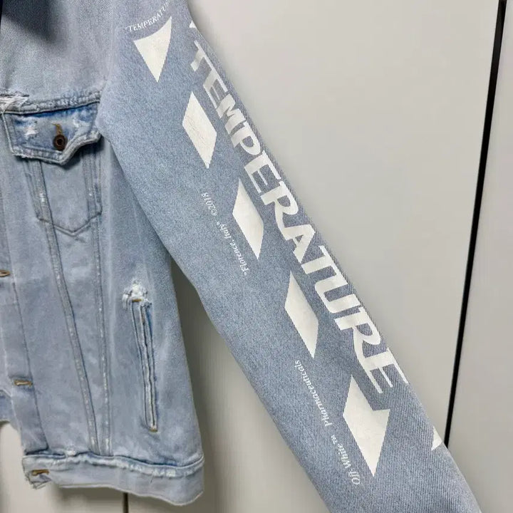 [BUNJANG] Off-White Denim Jacket / 오프화이트 데님 자켓