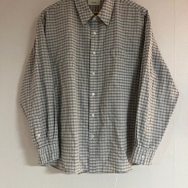 [SOLD OUT] [3] 파브레가 퍼니셔 체크 셔츠 아이보리